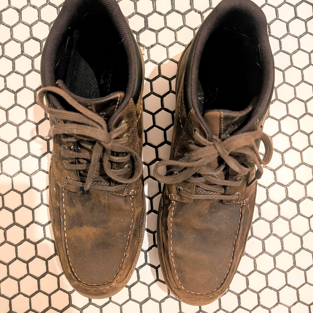 Rockport Brown Suede Chukka Boots with Moccasin Toe